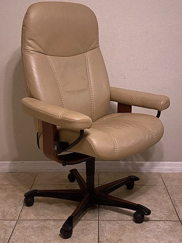 Ekornes Stressless Leather Office Chair Recliner Luxury Norway Furniture