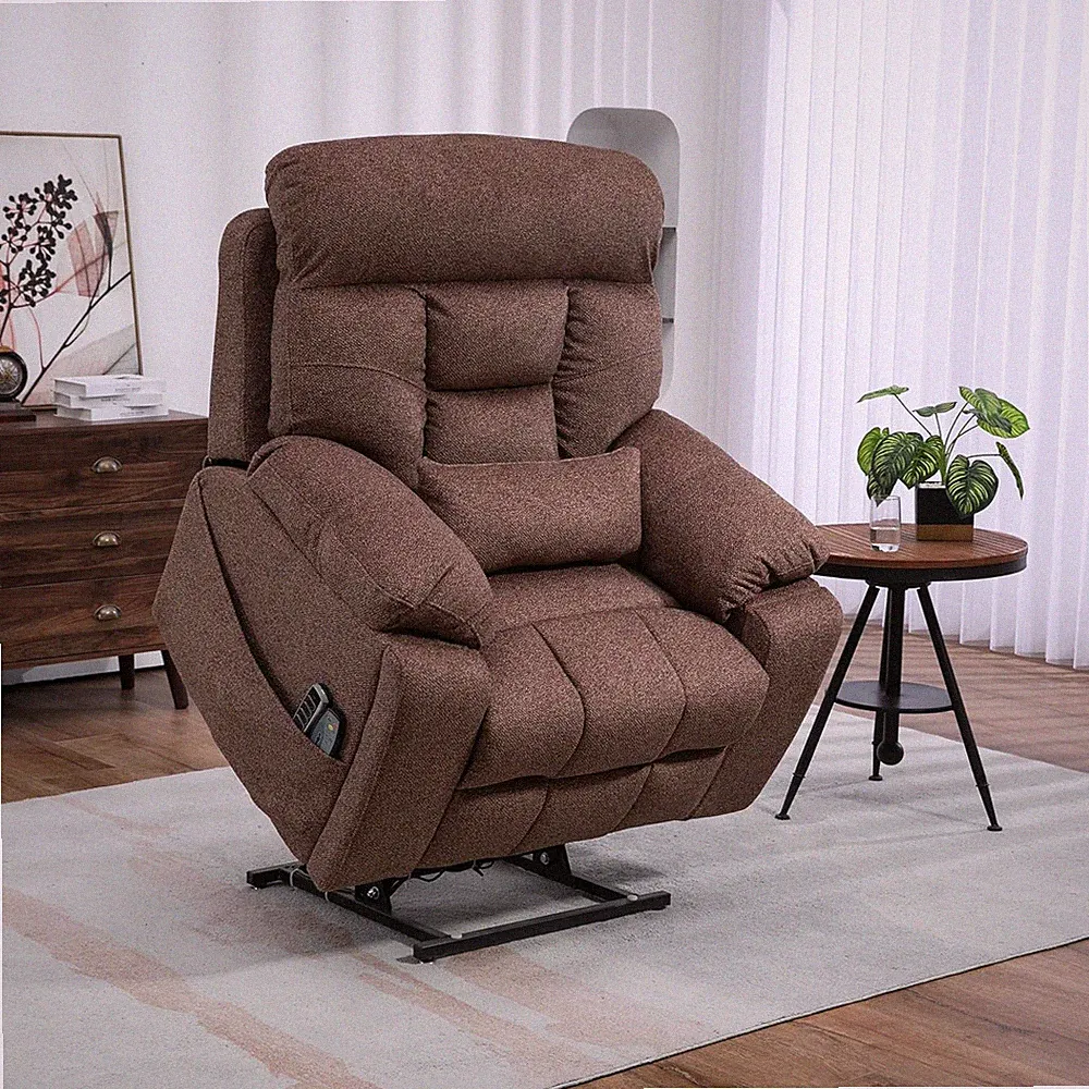 Ultimate 4-Motor Electric Recliner Chair with Massage, Heat & Cup Holders