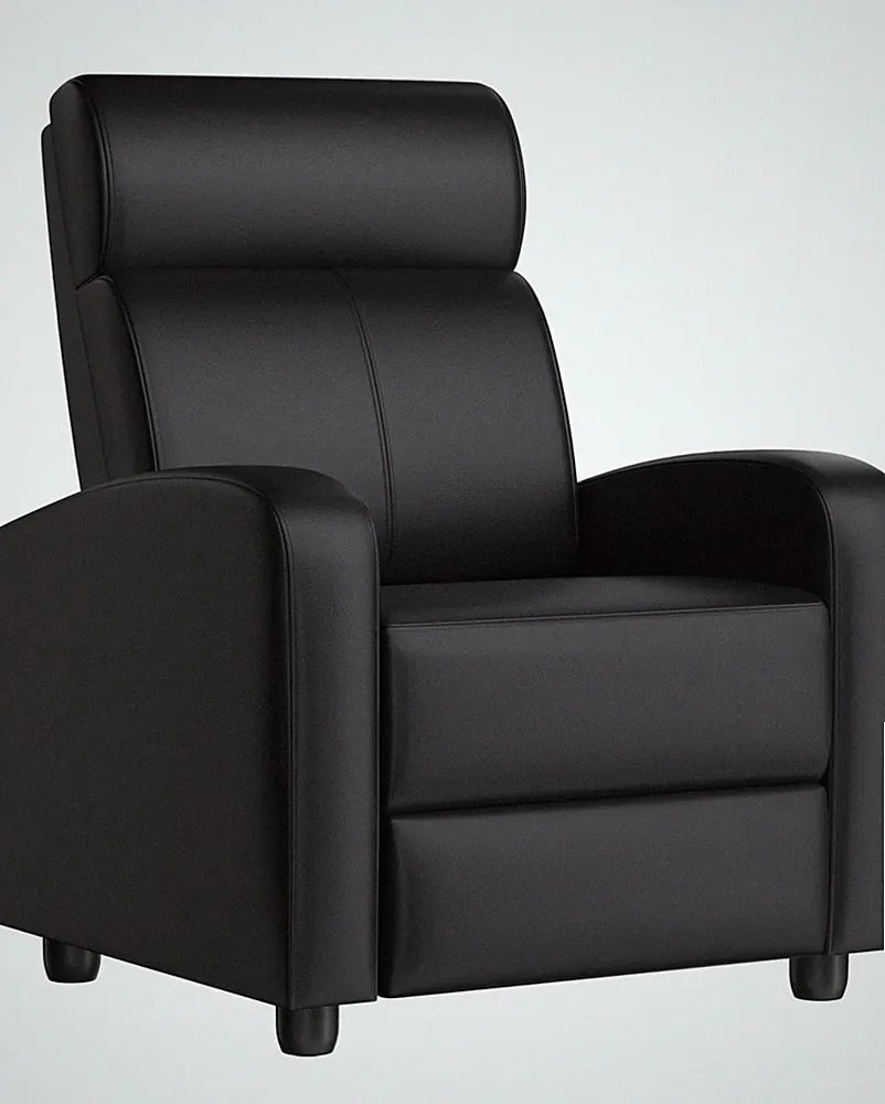 Yaheetech Recliner Chair PU Leather Recliner Sofa Home Theater Seating Durable